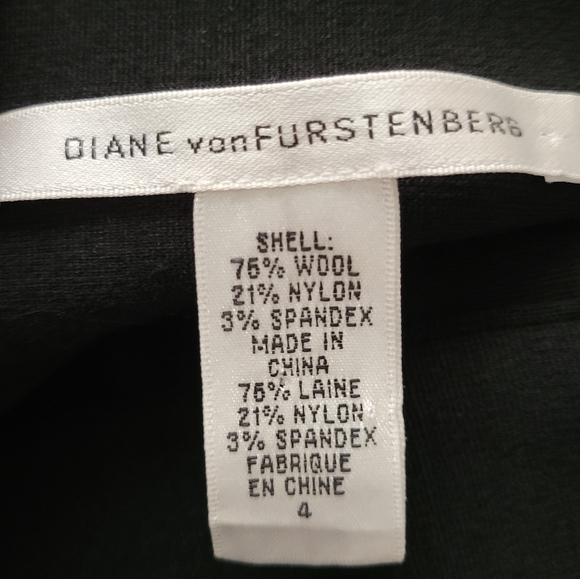Diane Von Furstenburg bow details mini skirt size 4 wool blend - Picture 10 of 13